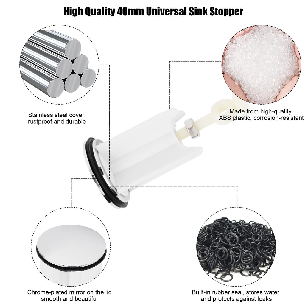 40mm Pop Up Basin Plug Replacement,Drain Pop Up Basin Plug - image 4