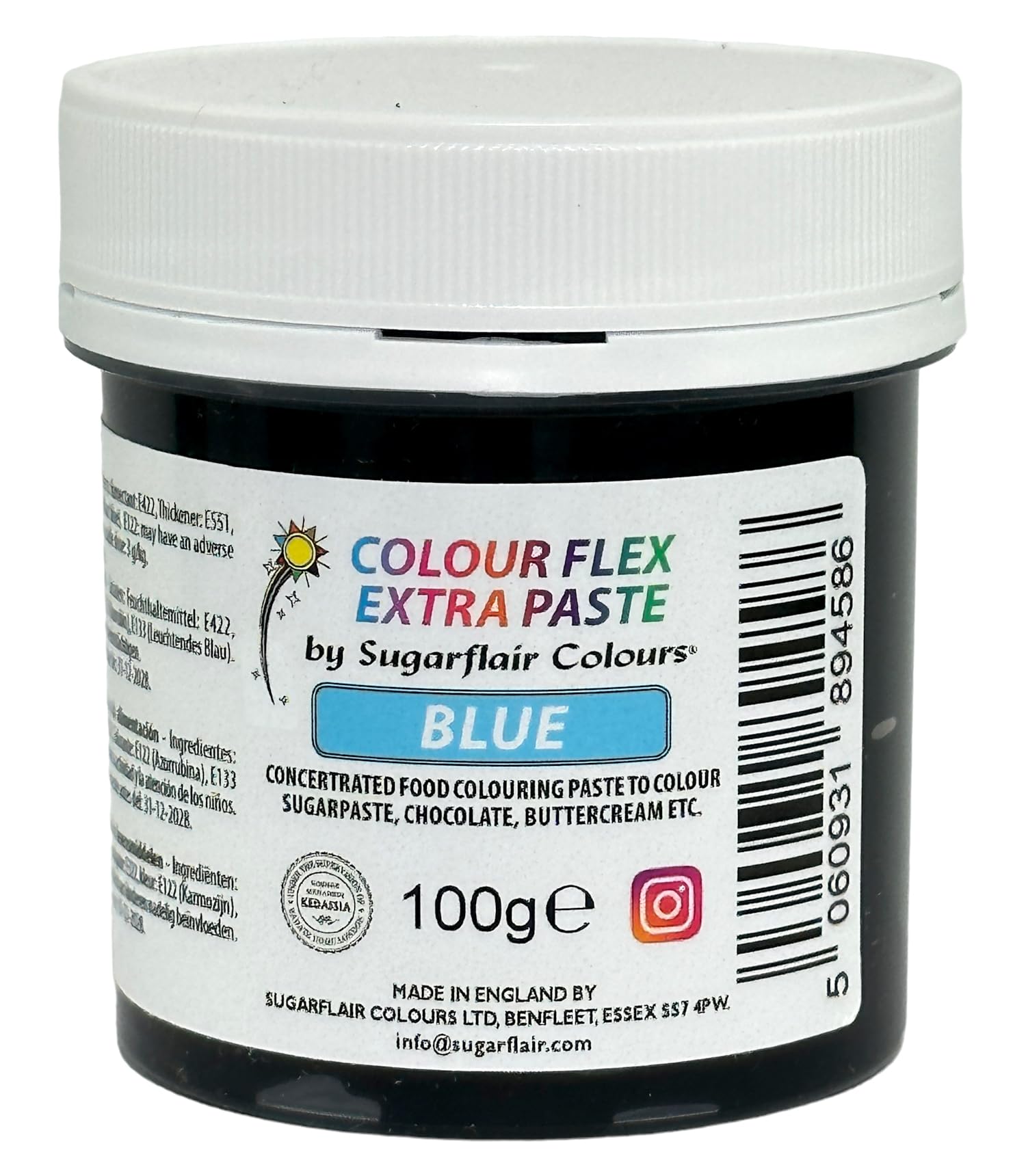 Colour Flex Blue Food Colouring Paste - Extra Concentrated 100g