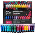 Mont Marte Acrylic Paint Set – 48 Colors, 36ml – Semi-Matte Finish