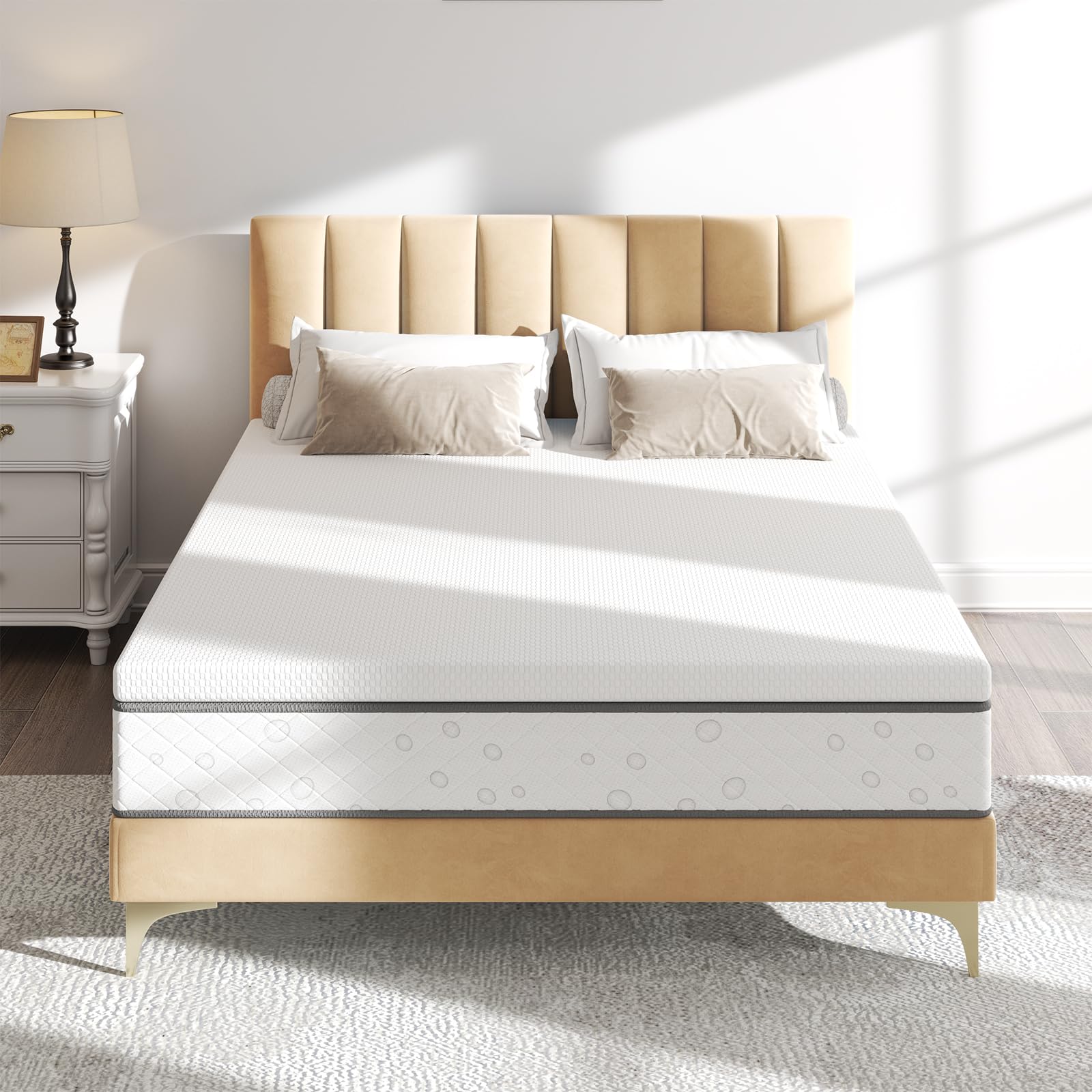 WOWTTRELAX 3 Inch Memory Foam Mattress Topper | Single Dual-Layer Pad