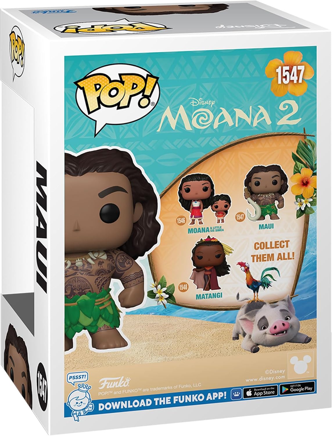 Funko Pop! Disney: Moana 2 – Maui 3.75-Inch Vinyl Collectible Figurine