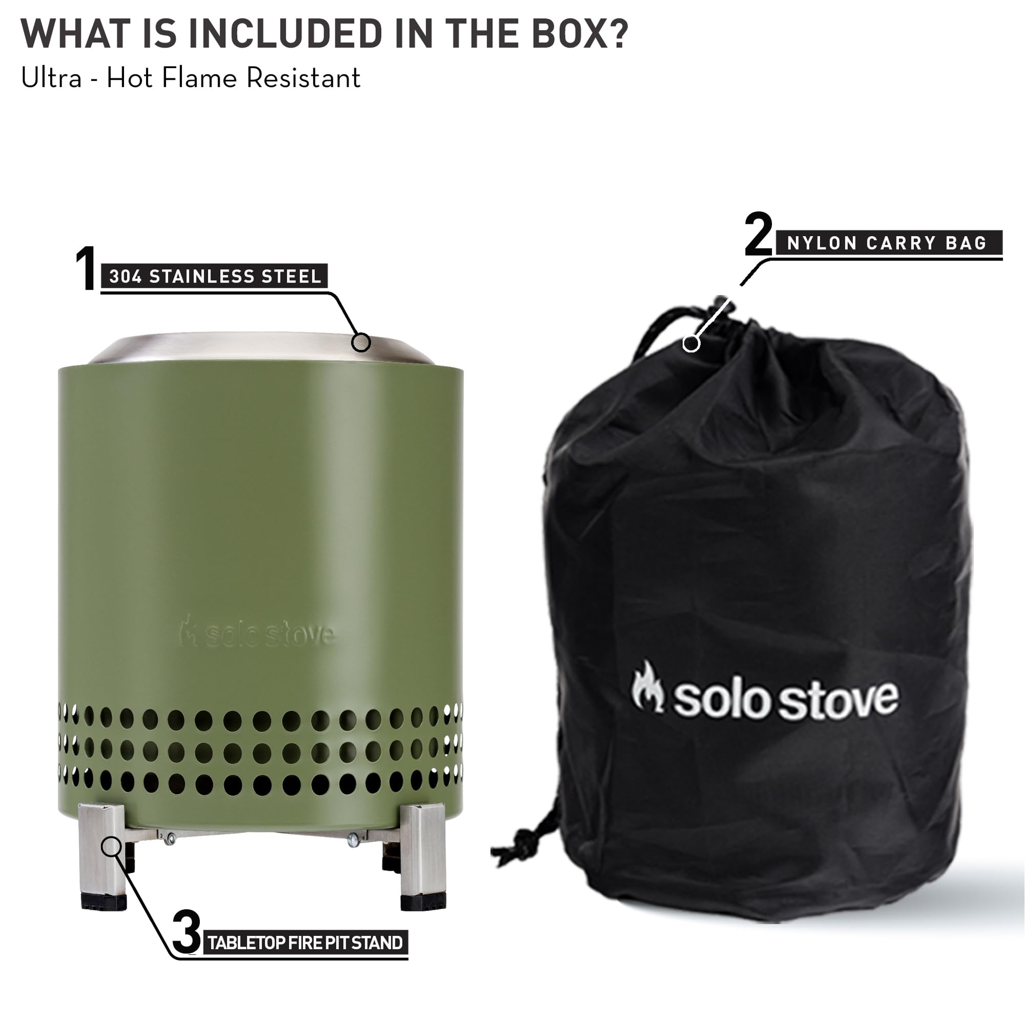 Solo Stove Mesa XL Tabletop Fire Pit – Low Smoke Stainless Steel