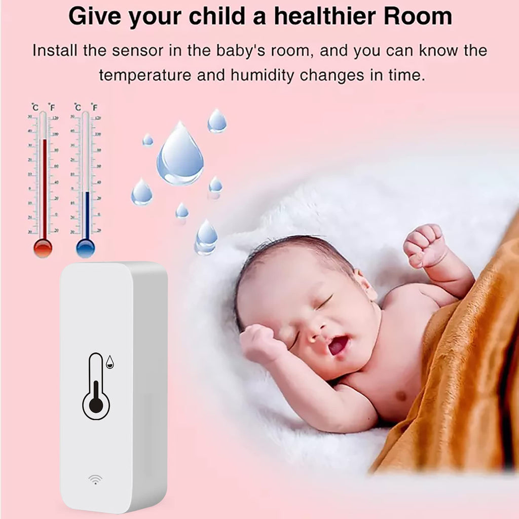 PHOVOLT WiFi Thermometer Hygrometer – Smart Humidity Sensor (4-Pack)