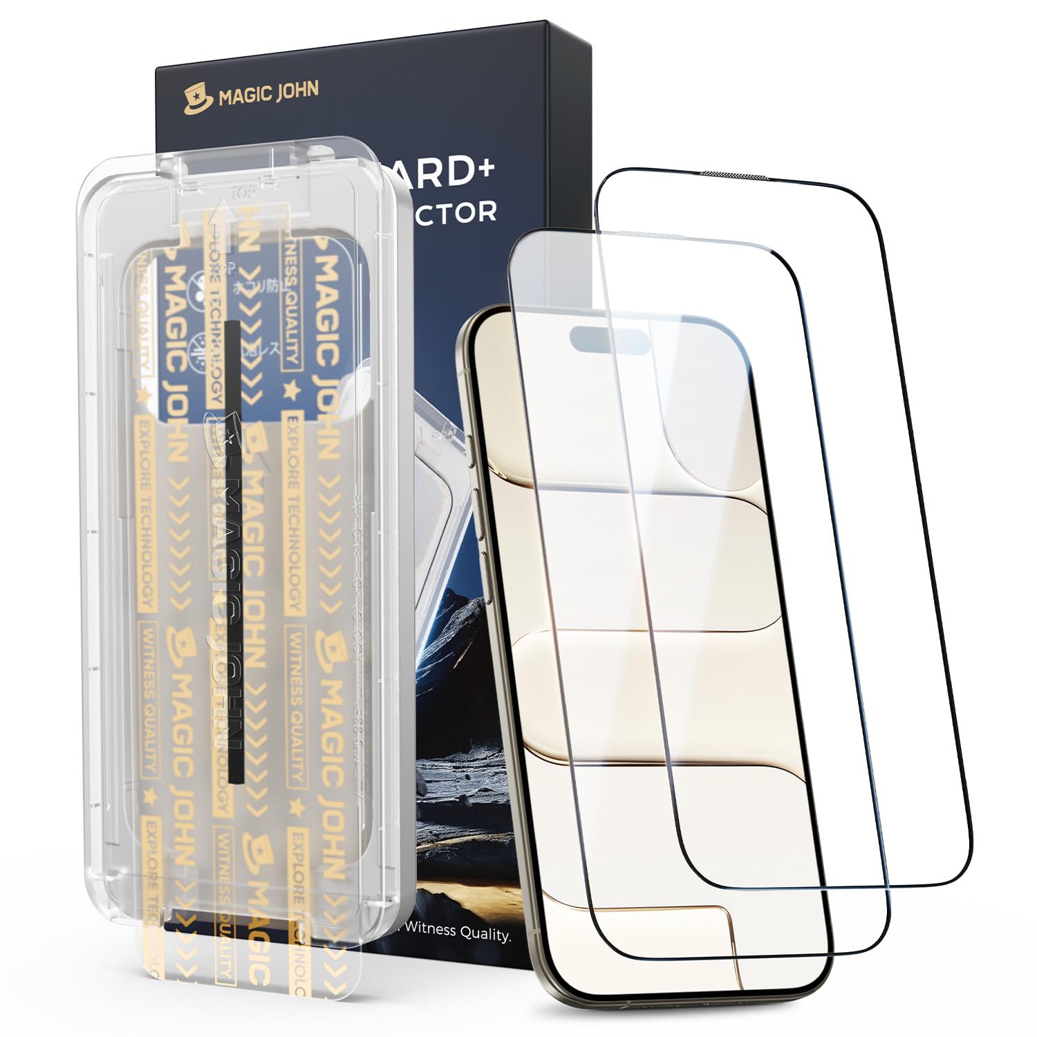 MAGIC JOHN iPhone Air Screen Protector - HD Clear Tempered Glass 2 Pack