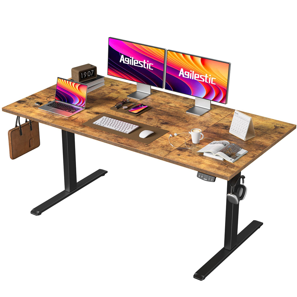 Agilestic Height Adjustable Electric Desk, 2 Memory Height, 160x80cm - image 1