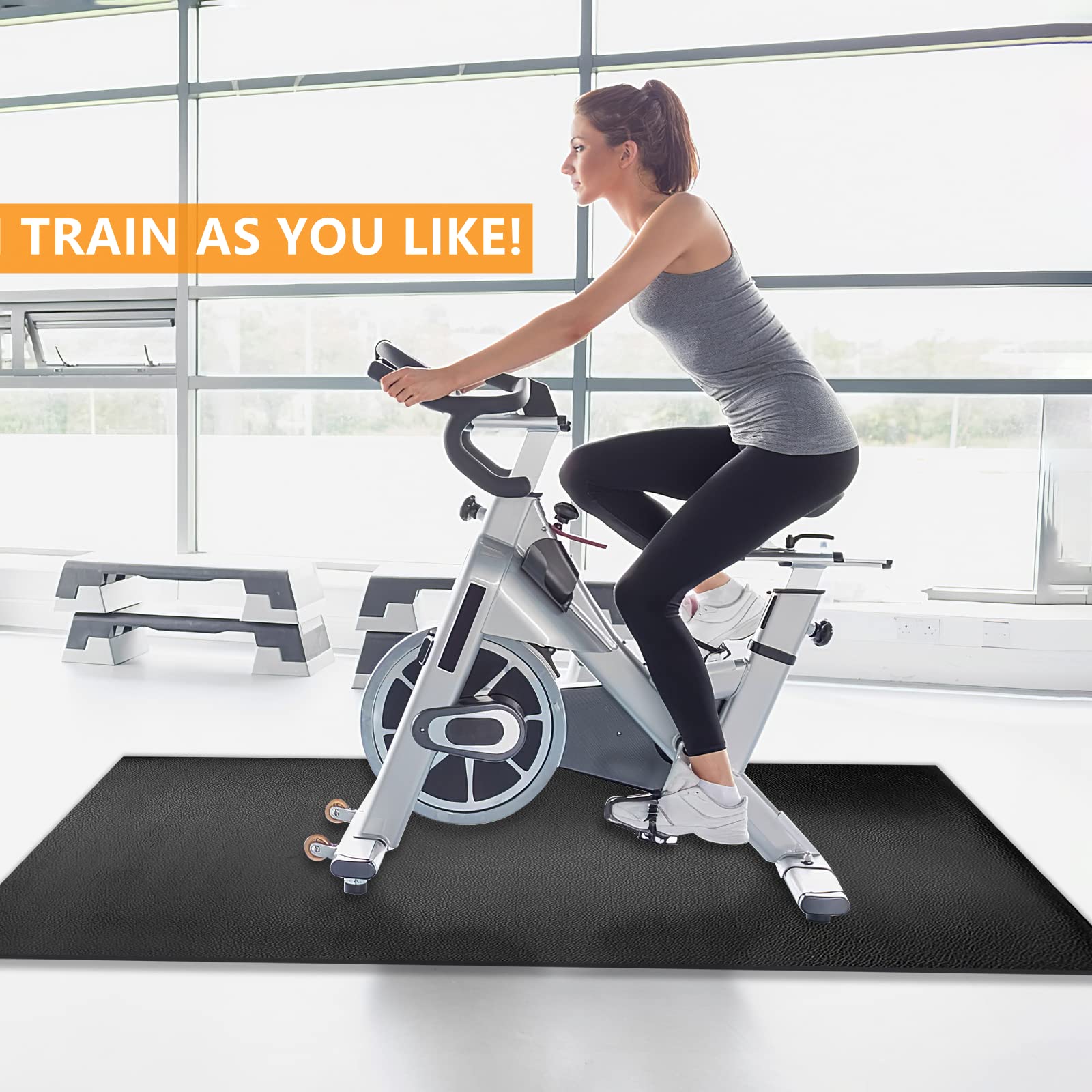 Jolof Store Treadmill Mat – 6mm Heavy Duty Shock Resistant Floor Protector