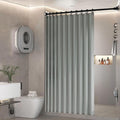 BOYOUTH Heavyweight Pleated Shower Curtain – Waterproof Folding Fabric