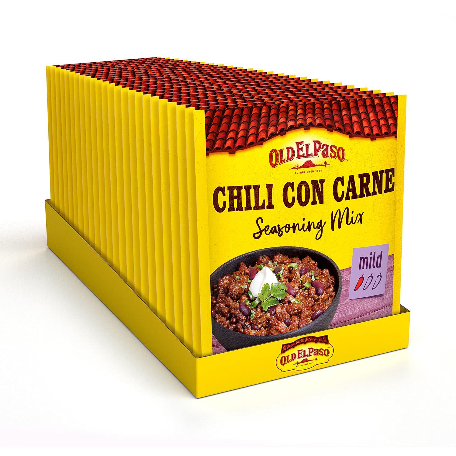 Old El Paso Mild Chili Seasoning Mix – 39g Pack of 24 Bulk Spices