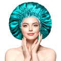 mikimini Satin Silk Bonnet | Double-Layer Large Sleep Cap for Curly Hair