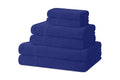 Degrees Home 6-Piece Cotton Bath Towel Set – 480 GSM Absorbent – Navy