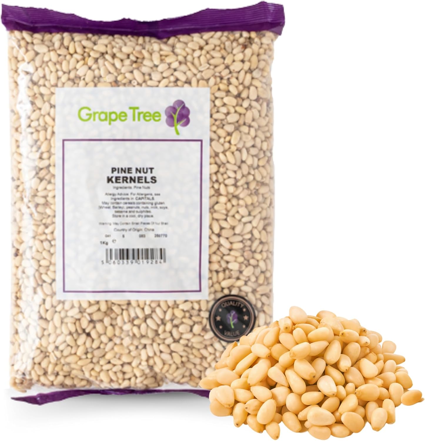 Pine Nut Kernels – 1kg Bulk Superfood, Vitamin Rich