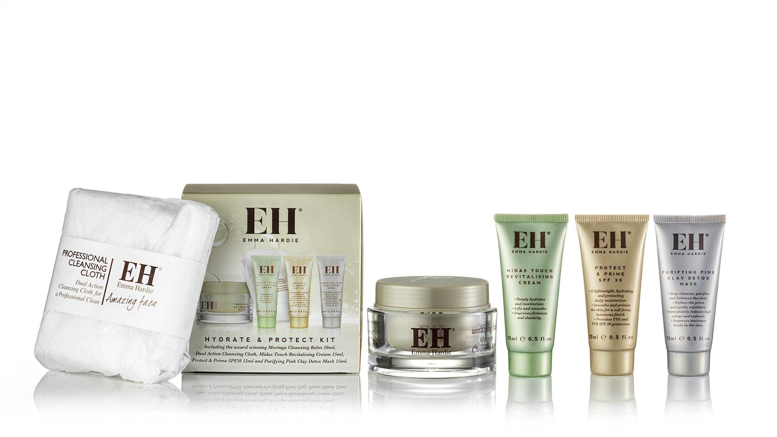 Emma Hardie Hydrate & Protect Skincare Gift Set – 5 Piece Travel Kit