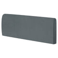 Bed Headboard Cover Dustproof Protector Jacquard Furniture Cover for 1.4-1.7m, Dark Grey