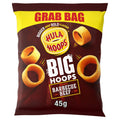Hula Hoops Big Hoops BBQ Beef Potato Rings - 45g Bags (Case of 36)