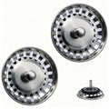 InYoHui 2 Pack Kitchen Sink Plug Strainer Stainless Steel 80mm UK Sinks - image 1