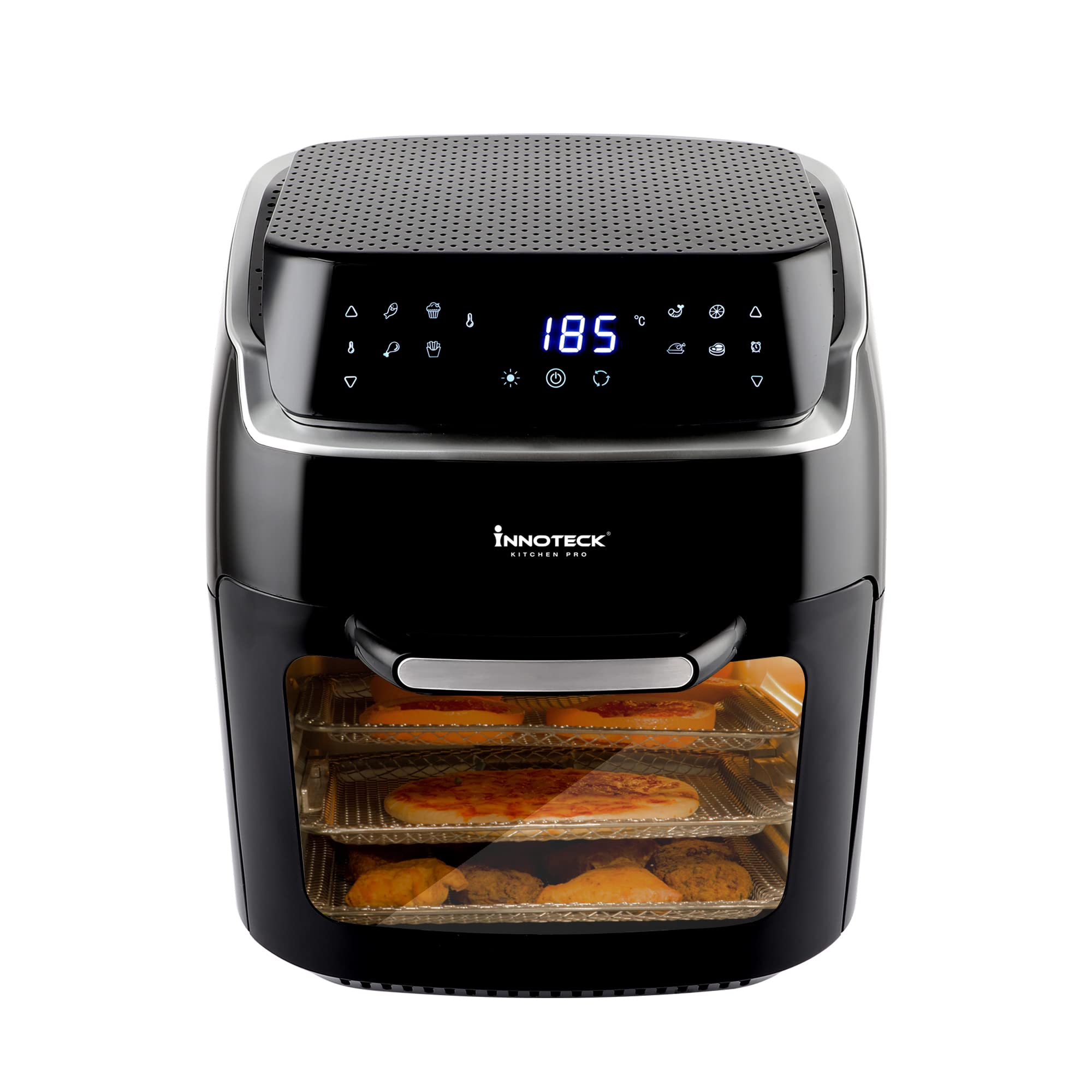 Innoteck Kitchen Pro 12L Digital Air Fryer Oven – 1800W Rotisserie