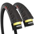Fincci 26x1.95 MTB Hybrid Bike Tyres | 3mm Anti-Puncture 60 TPI (Pair)