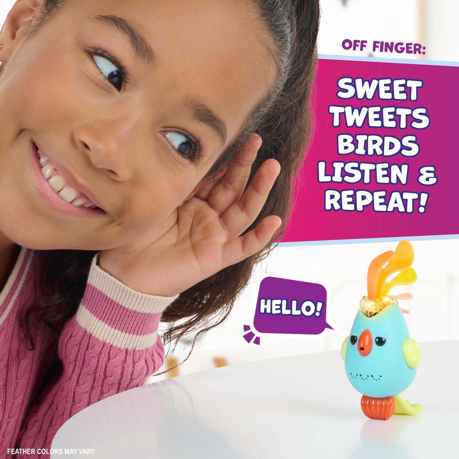 Fingerlings Sweet Tweets Lionel - Interactive Talking Robotic Bird Toy