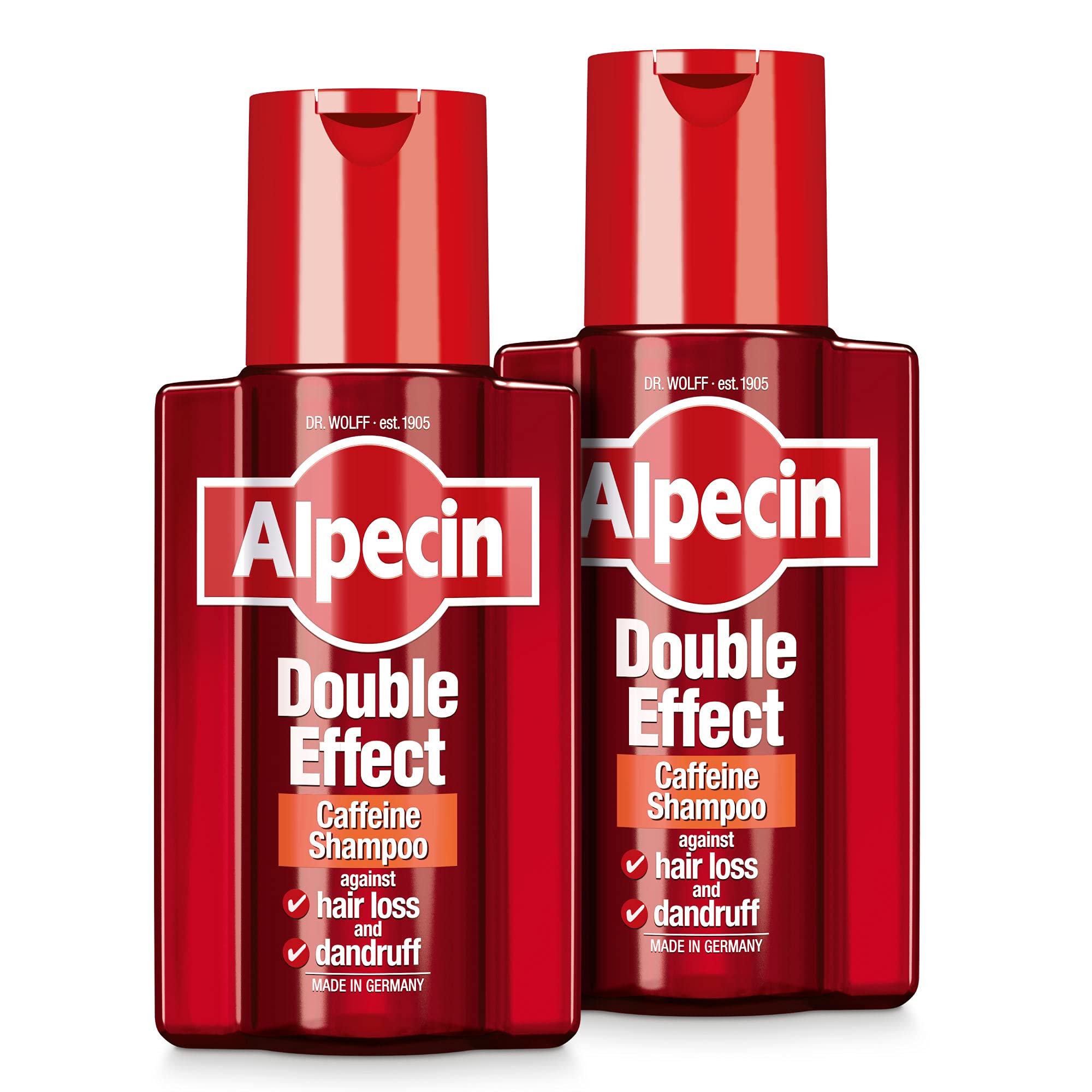 Alpecin Double Effect Caffeine Shampoo - Anti-Dandruff & Hair Growth 2x200ml