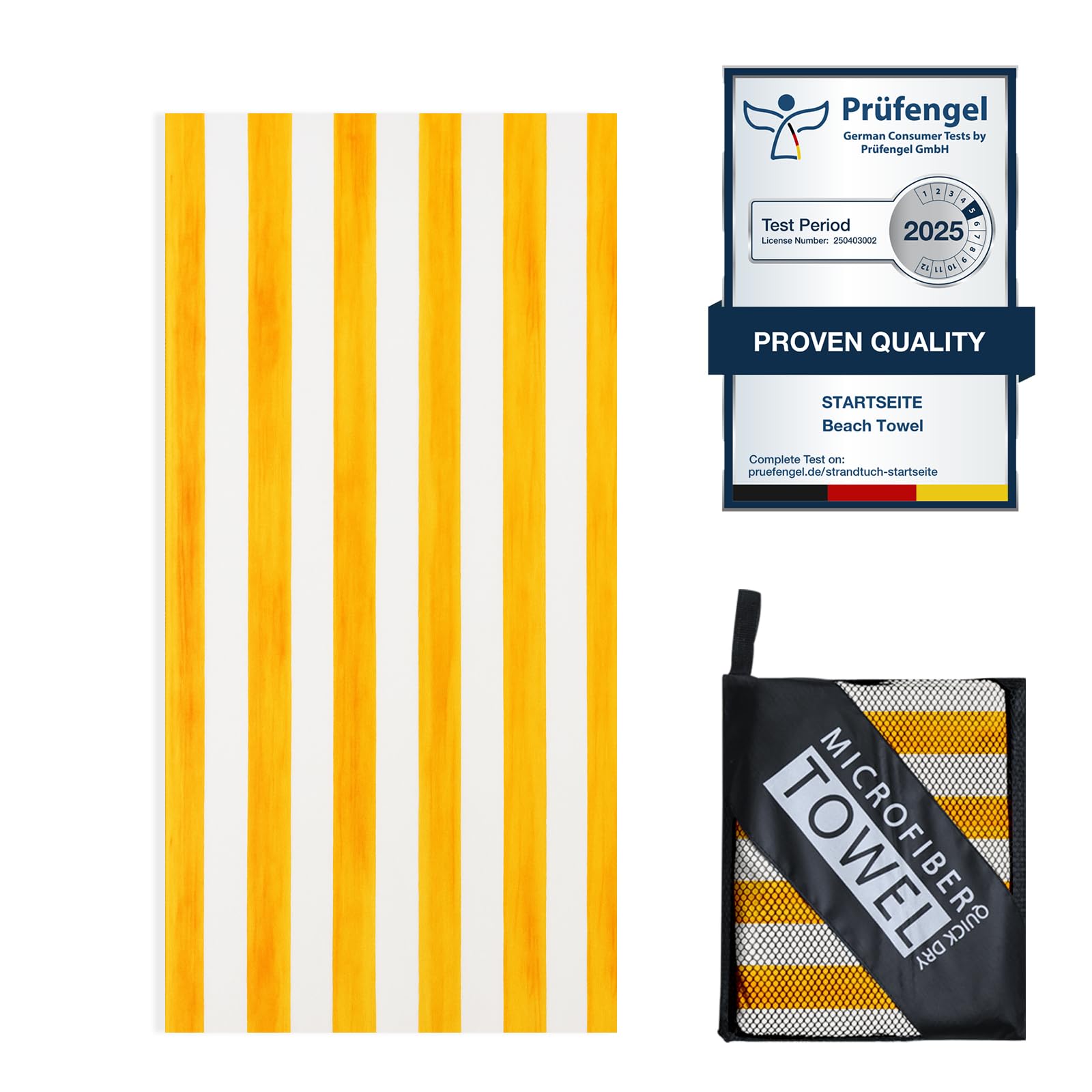 Startseite Sand Free Microfibre Beach Towel – Quick Dry 180x100cm Extra Large
