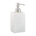 Relaxdays 200ml Soap Dispenser – White Stone Effect Polyresin