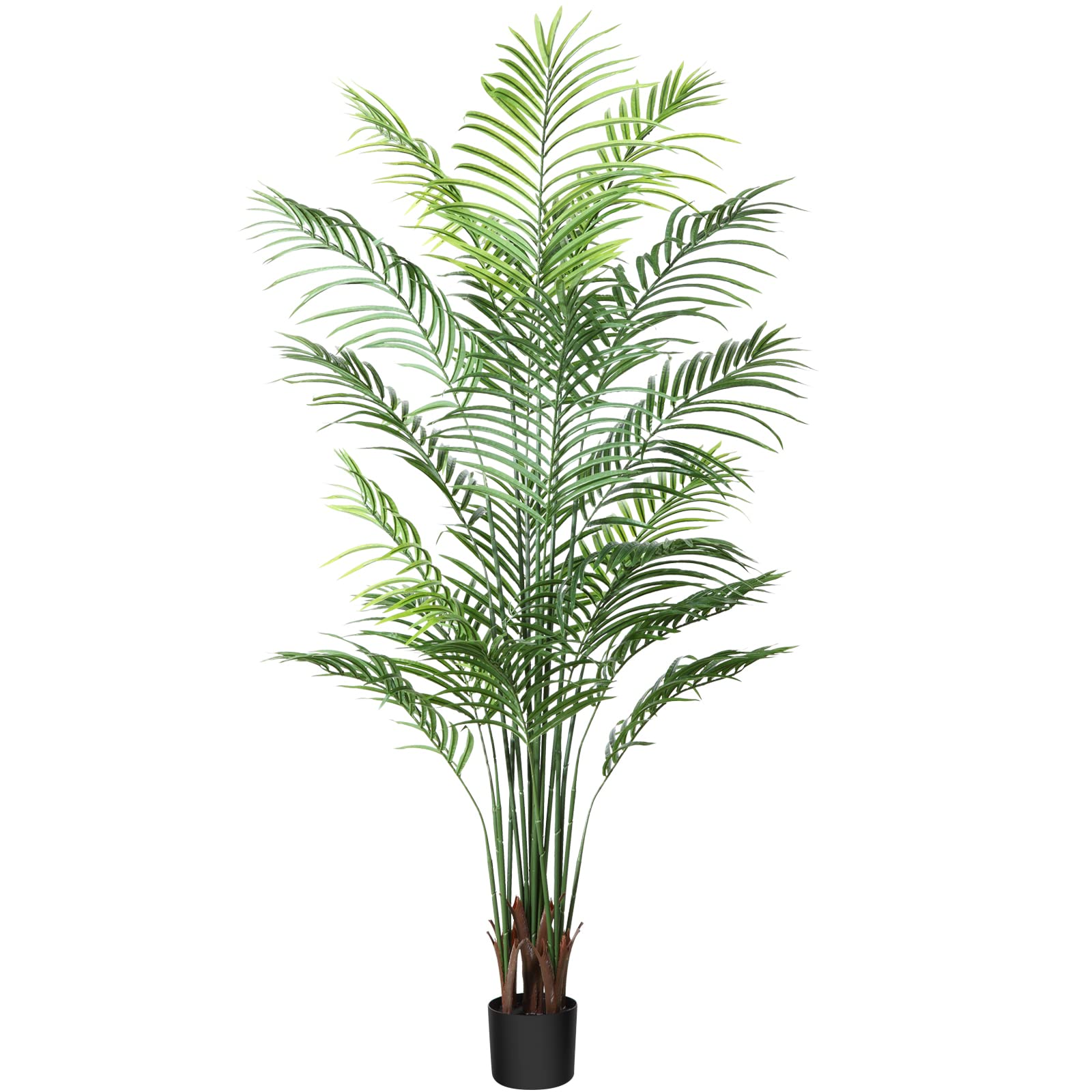 CROSOFMI 170CM Artificial Areca Palm Tree | Faux Tropical Plant in Pot