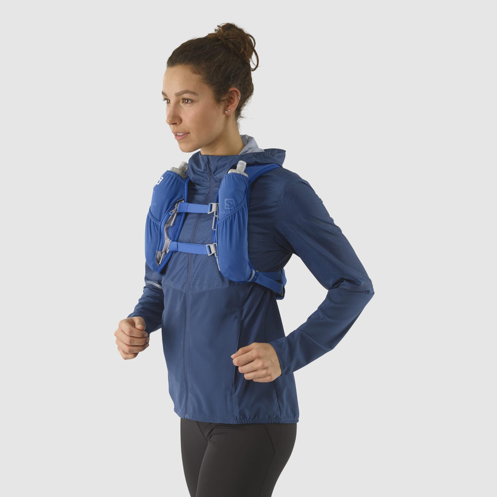 Salomon Agile 2 Hydration Vest – Reflective Trail Running Gear, Blue