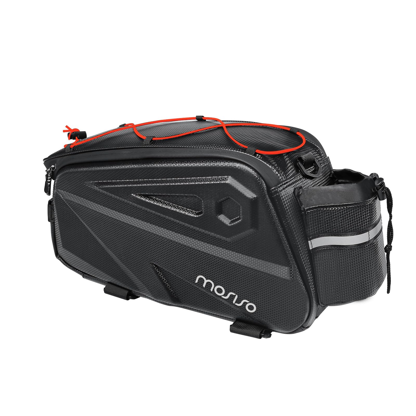 MOSISO 14L Waterproof Bike Rack Bag – EVA Rear Seat Trunk Pannier, Black