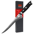 SHAN ZU 7 Inch Damascus Filleting Knife | Japanese AUS-10 Steel Boning Knife
