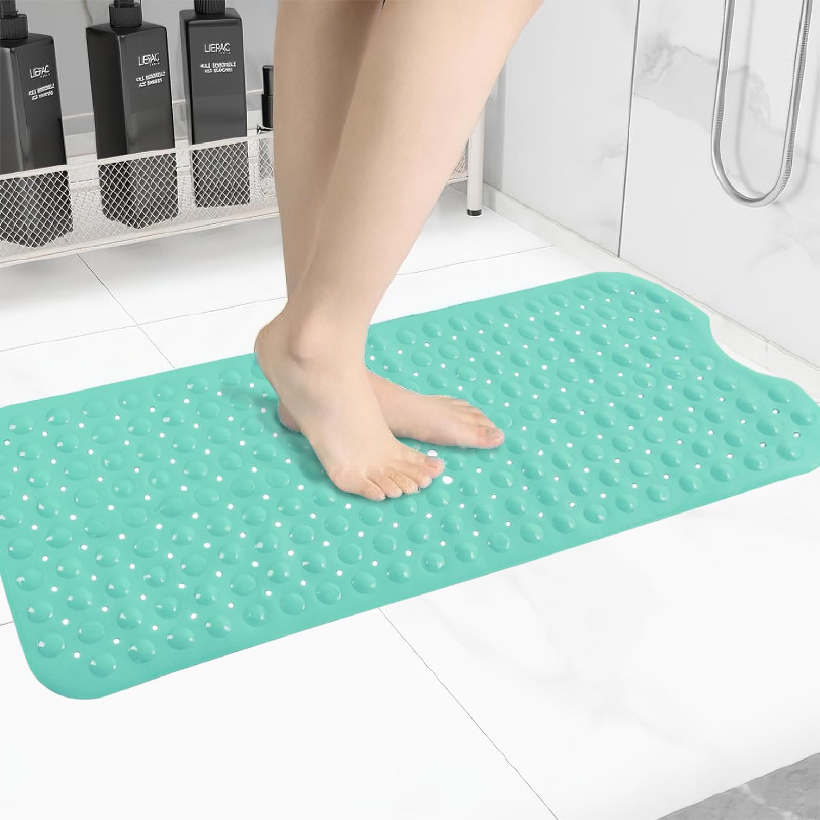 Non-Slip Bath Mat – Extra Long 100x40cm Anti-Mould PVC