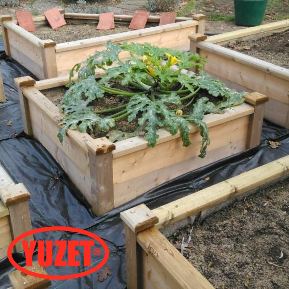Yuzet 100gsm Heavy Duty Weed Control Fabric - 2m x 50m Ground Membrane