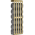 simpletome Adjustable Wall Mount Towel Storage Rack - Carbon Steel Gold
