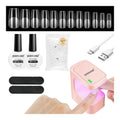 JODSONE Mini Nail Lamp Kit | 480PCS Square Tips & Portable UV LED Gel Lamp