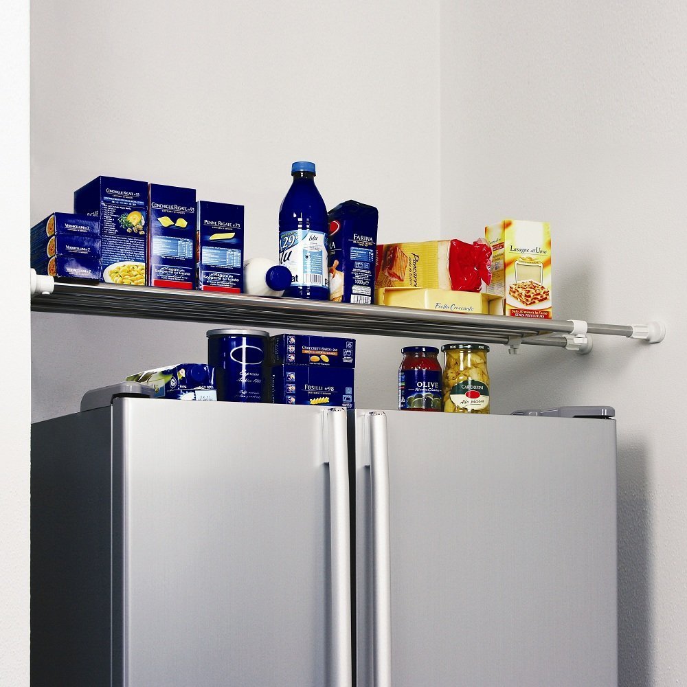 BAOYOUNI Expandable Wardrobe Tension Shelf – Adjustable Metal Closet Organizer