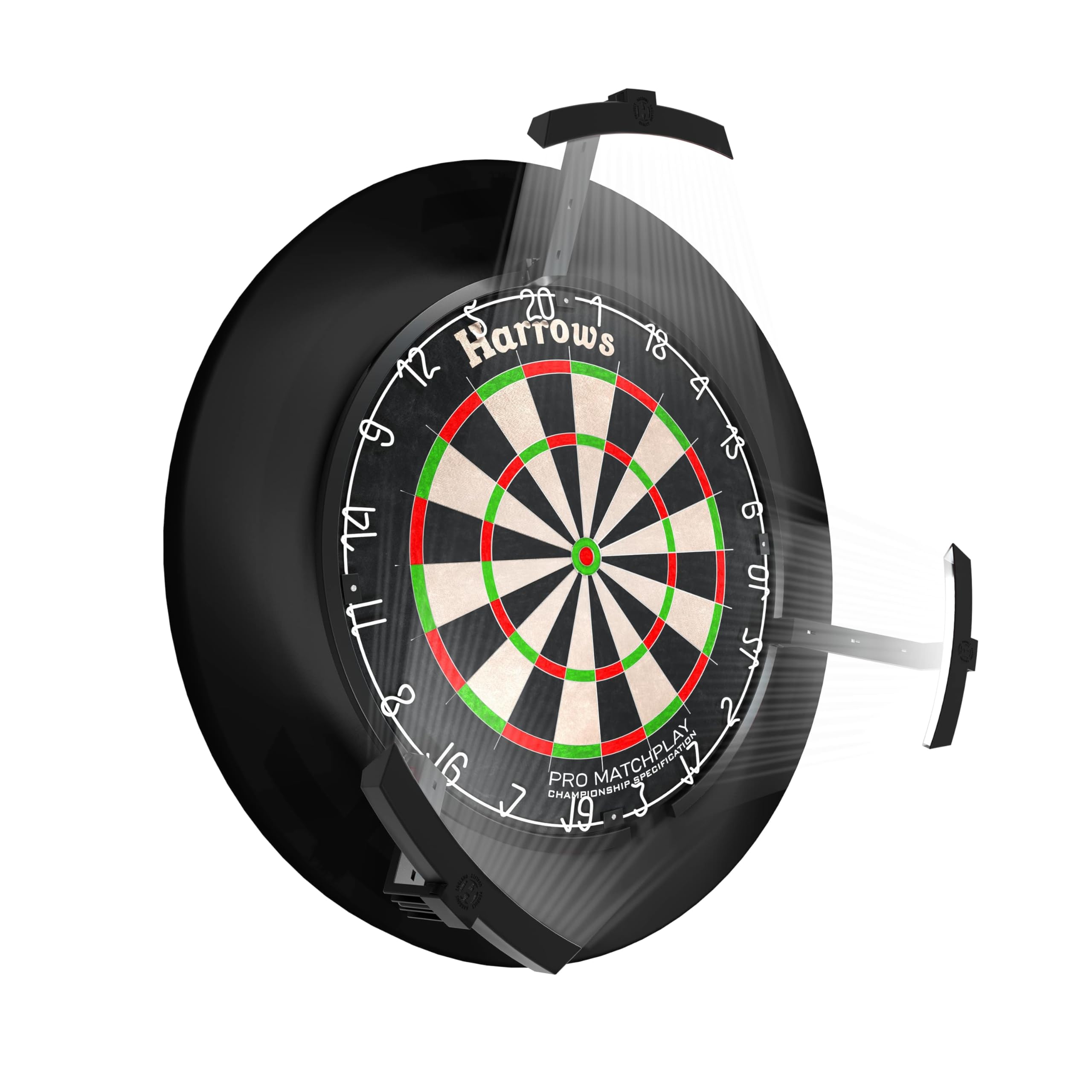 Harrows Trilight LED Dartboard Light – 360° Shadowless Dart Board Lighting