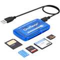 Onefavor All-in-1 USB Card Reader – SmartMedia, SD, XD, CF Multi Adapter