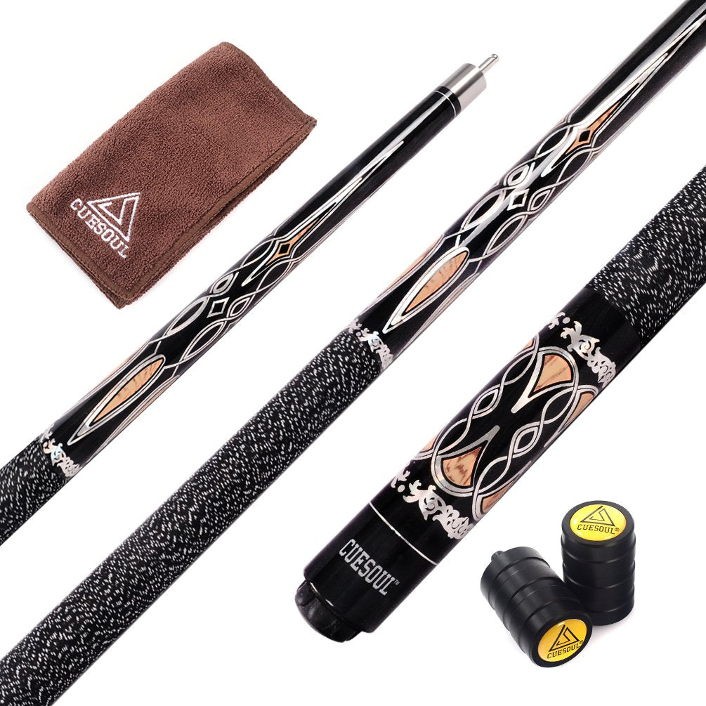 CUESOUL Canadian Maple Pool Cue Stick | 58 Inch Billiard Cue with Irish Wrap