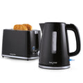 Salter Deco Kettle and Toaster Set – 1.7L Rapid Boil & 2-Slice, Black