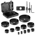 HYCHIKA 19-Piece Hole Saw Set (19mm-127mm) for Wood, PVC and Drywall