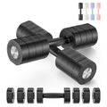 MERACH Adjustable Dumbbell Set of 2 | 4-in-1 Hand Weights 1-4kg - Black