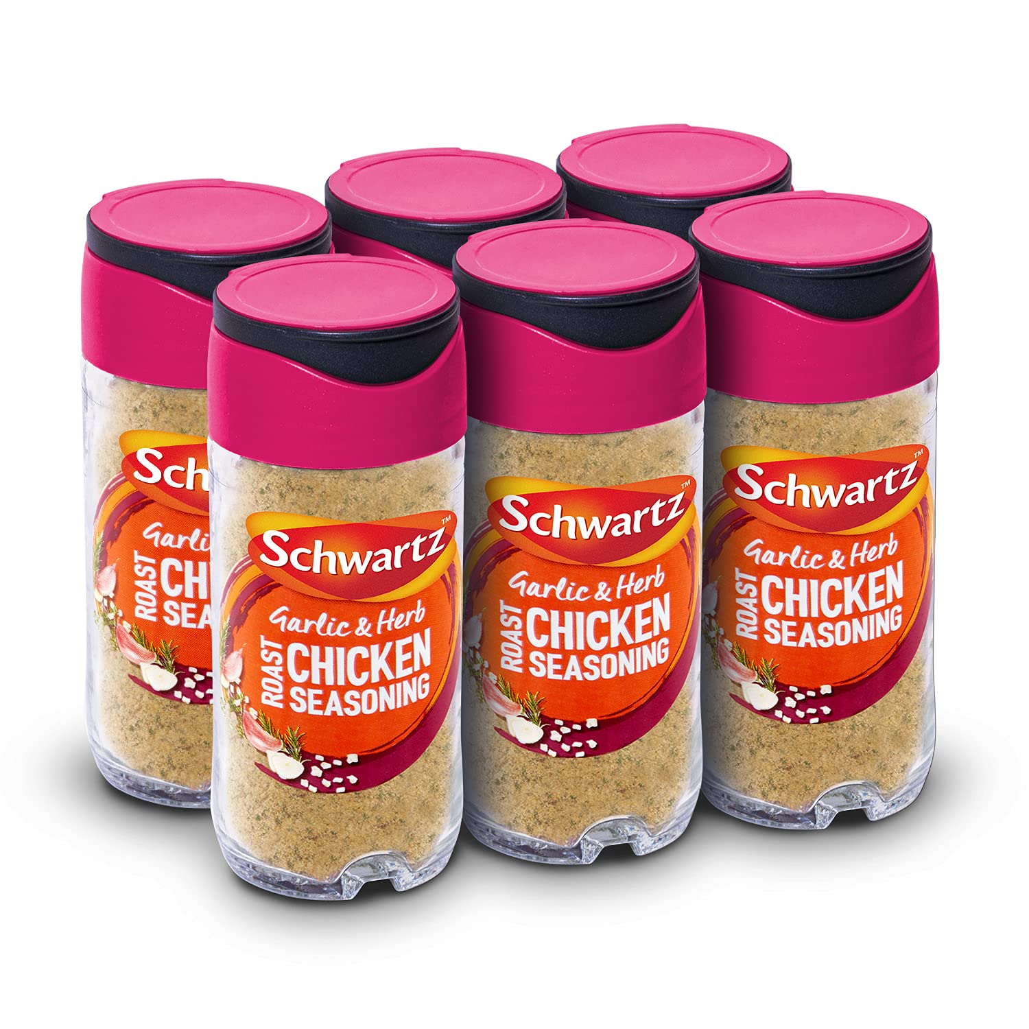 Schwartz Garlic & Herb Roast Chicken Seasoning – 53g Jar (Pack of 6)