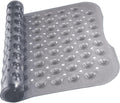 Ameha Non-Slip Shower Bath Mat | Grey 100x40cm Anti-Mould PVC Mat
