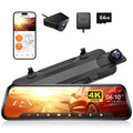 WOLFBOX G930 4K Dash Cam | 10'' Rear View Mirror Camera with WiFi & GPS
