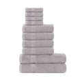 10 Piece Cotton Towel Bale Set - 500 GSM Absorbent - Dim Grey