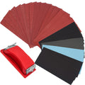 SenmaiTools 45-Sheet Wet Dry Sandpaper Set with Hand Sanding Block