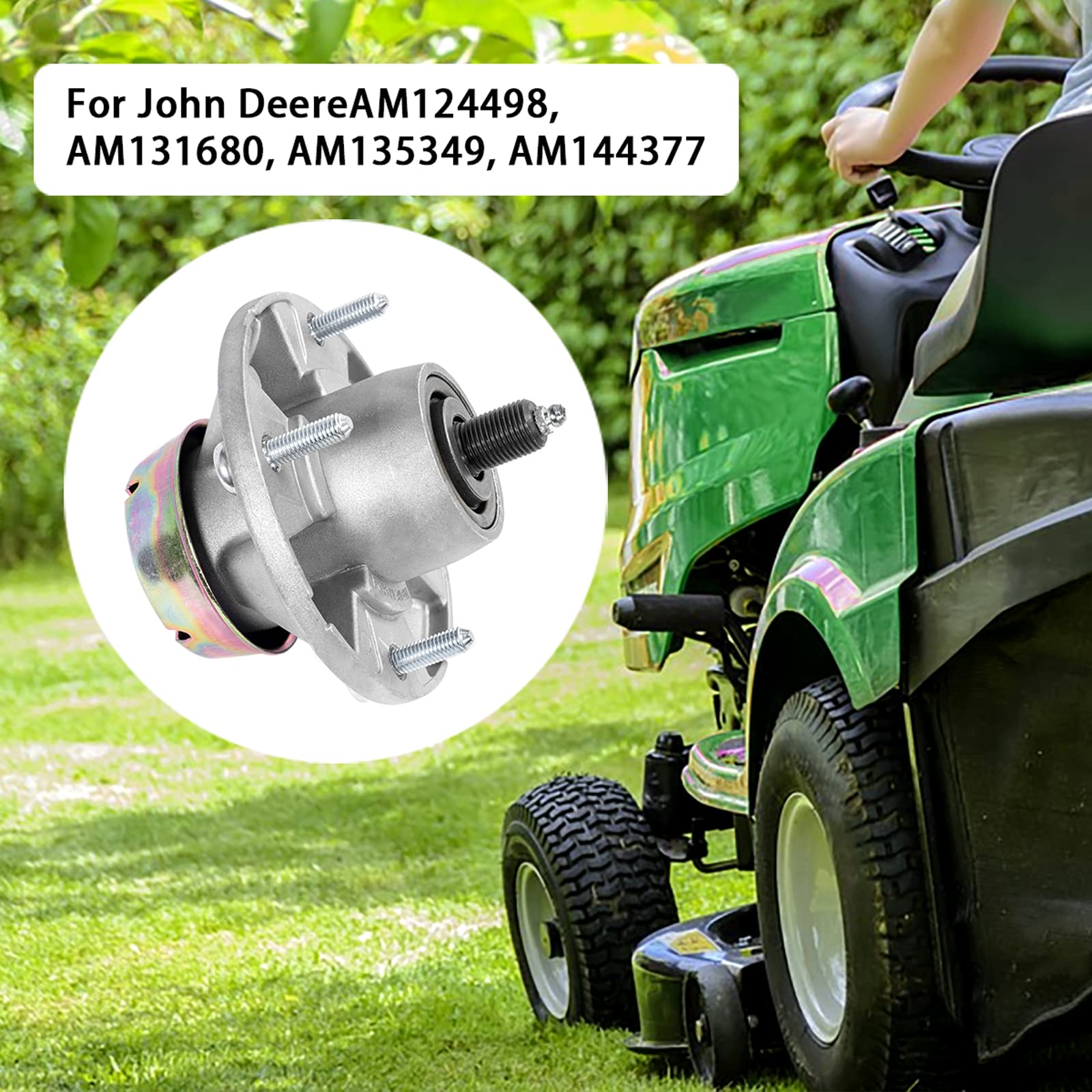 Parts Camp Mower Spindle for John Deere AM144377 AM124498 AM131680