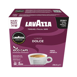 Lavazza A Modo Mio Lungo Dolce Coffee Capsules - 100% Arabica - 36 Pods