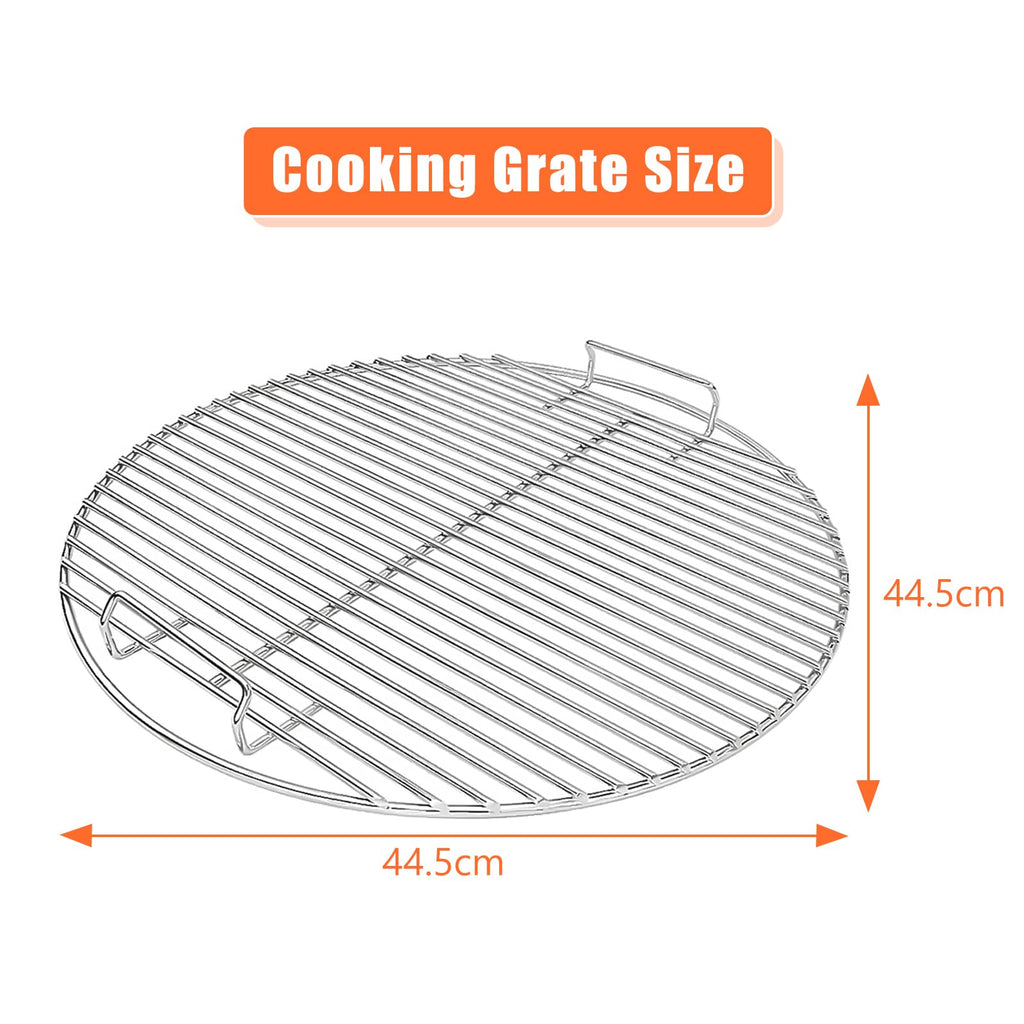 Denmay Cooking & Charcoal Grate Set for Weber 47cm Grills | Plated Steel