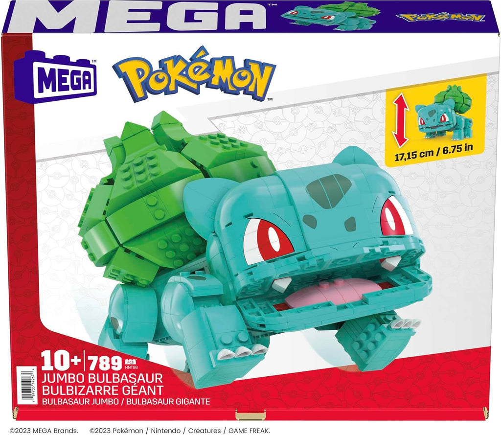 MEGA Pokemon Jumbo Bulbasaur Building Set – 355-Piece Articulated Toy