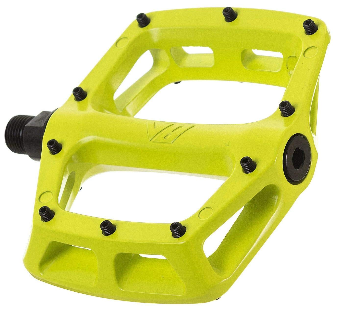 DMR V8 Flat MTB Bike Pedals – Lime Green Aluminium Cycling Pedals
